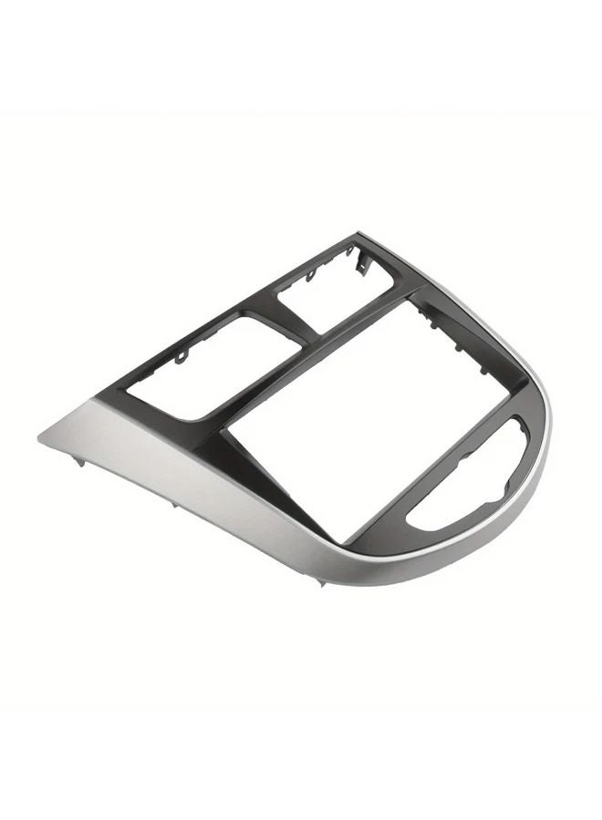 Hyundai Accent i25 Verna Solaris 2010 2017 2 Din Radio Fascia Silvery Black Trim Kit - Image 3